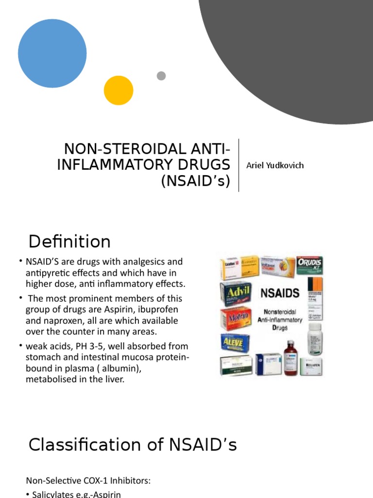 NSAIDs: Definition and Classification | PDF | Nonsteroidal Anti ...