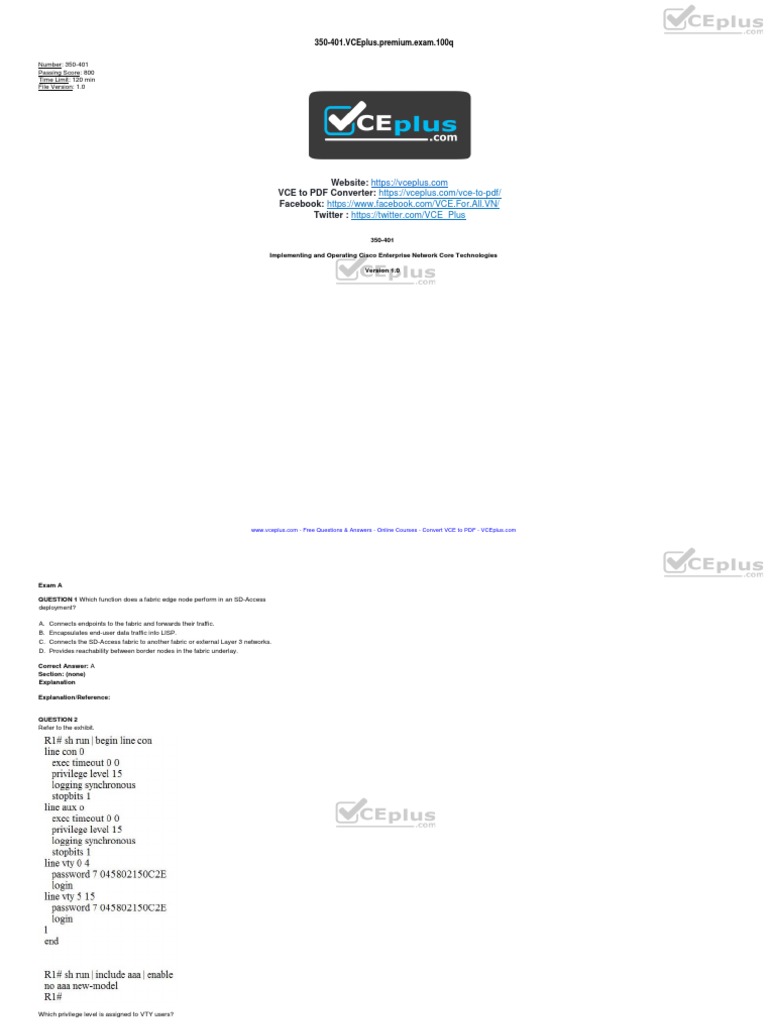 350-401 Prüfungsvorbereitung