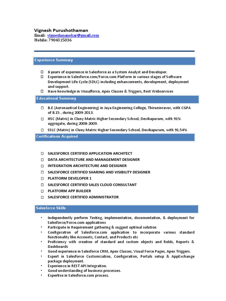 Glassdoor Resume Vignesh Resume PDF Computing