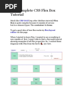 The Complete CSS Flex Box Tutorial