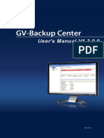Manual GV-Backup Center
