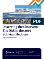 Observing The Observers: The OAS in The 2019 Bolivian Elections