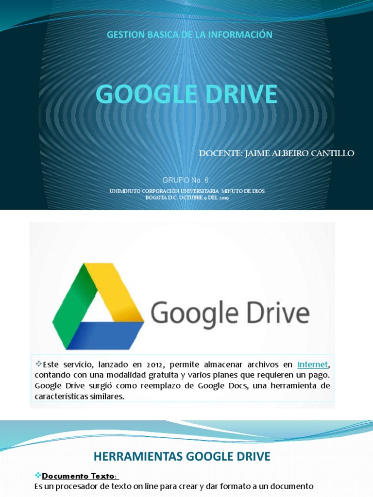 Presentación Google Drive | Descargar gratis PDF | Ingeniería ...