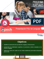 CLASE 1 Presentación PSU de Lenguaje EGR