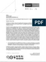 Respuesta Derecho de Petición MINAMBIENTE-Yaguara II