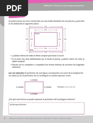 Perimetro Y Area Del Cuadrado Y Rectangulo Rectangulo Triangulo