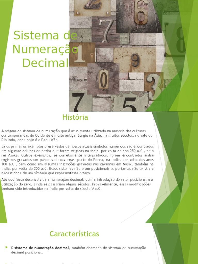 História do Sistema Decimal | PDF | Decimal | Números