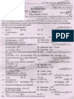 Past Paper 2019 Rawalpindi Board 9th Class Chemistry Group I Objective