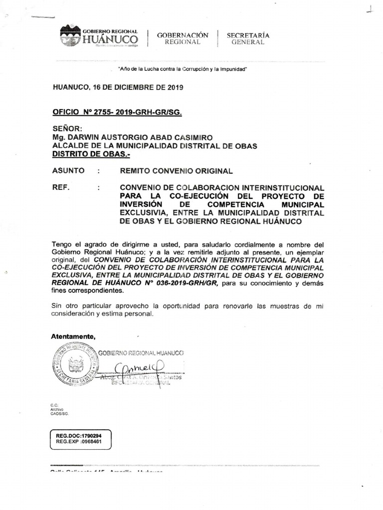 Convenio Interinstitucional Pdf