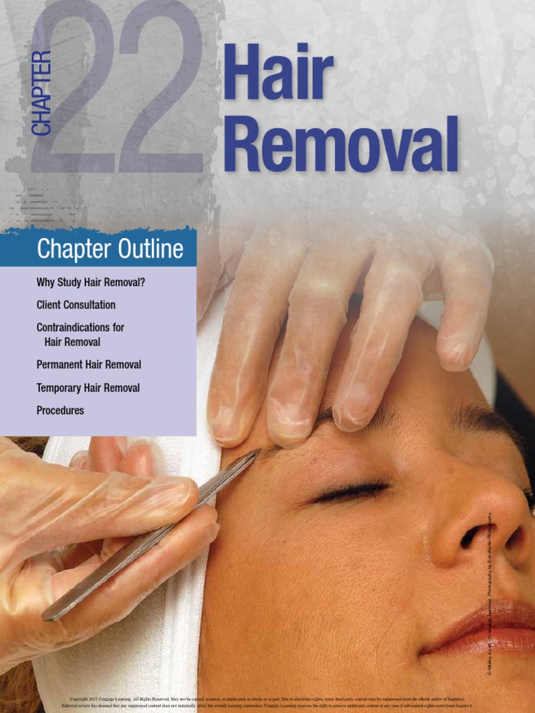 Milady 9781439059302 ch22 | PDF | Hair Removal | Hair