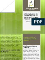 ESPECIALIZACION EN ADMINISTRACION DE PROYECTOS DE OBRAS PÚBLICAS