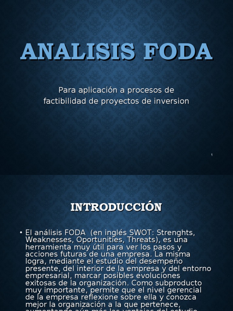 Que Es El Analisis Foda | PDF | Análisis FODA | Economias