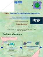Semantic Web and Ontology Engineering: ITKS544