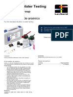 Hoja de Datos 400700 - Kit de Análisis de Arsénico Es