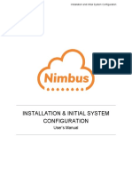 Indonesia - NIMBUS Installation and Initial System Configuration Manual V1.2.0.0
