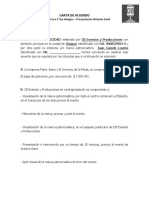 Carta de Acuerdo Comercial