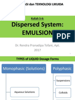 Kuliah Likuida Dispersed System - Emulsion