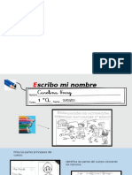Escribo mi nombre