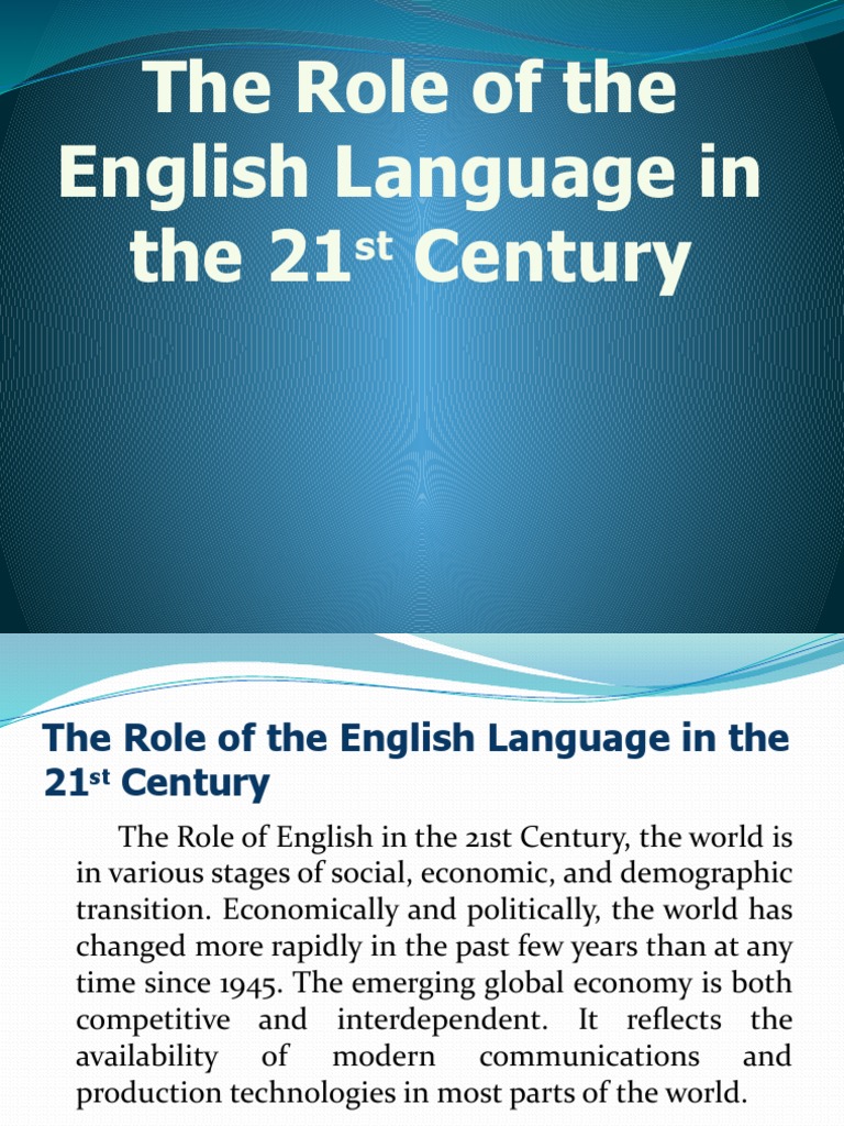 Importance of English in Global Communication | PDF | English Language ...