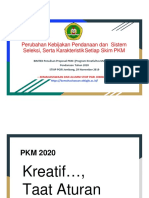 Perubahan Kebijakan PKM Dan Sistem