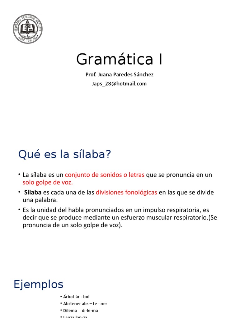 Estructura y Clasificación de Sílabas | PDF | Sílaba | Voz humana