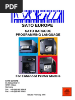 SATO Barcode Programming Language PDF