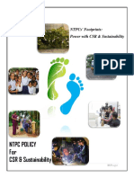 NTPC Policy CSR Sustainability PDF