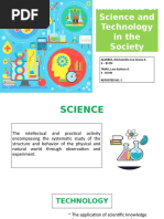 Influences of Science and Technology in The Society (ALMIREZ and TAYAG)