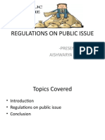 Regulations On Public Issue