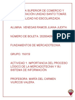 Importancia Del Proceso Lógico de La Mercadotecnia y Su Sistema de Información - Venegas Ramos Juana Judith