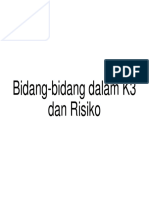 Bidang-Bidang Dalam K3 Dan Risiko PDF