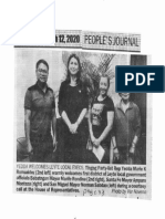 Peoples Journal, Mar. 12, 2020, Yedda Welcome Leyte Local Execs Tingog Party-list Rep. Yedda Marie K. Romualdez.pdf