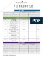 Lista de Precios 2019 PDF