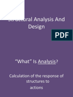 Structural Analysis and Design