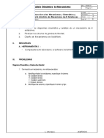 Análisis de mecanismo de 4 eslabones en SolidWorks