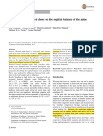 Influence of high-heeled shoes on the sagittal balance of the spine and the whole body 2016