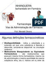 Curso de Farmácia: Vias de Administração de Fármacos