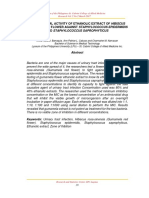 4 Antibacterial Activity of Ethanolic Extract of Hibiscus Rosa Sinensis Flower Against Staphylococcus Epidermidis and Staphylococcus Saprophyticus