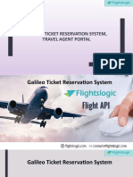 Galileo Ticket Reservation System, Travel Agent Portal