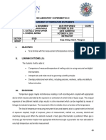 ME Lab 1 Exp 5 Measurement of Temperature Instruments PDF