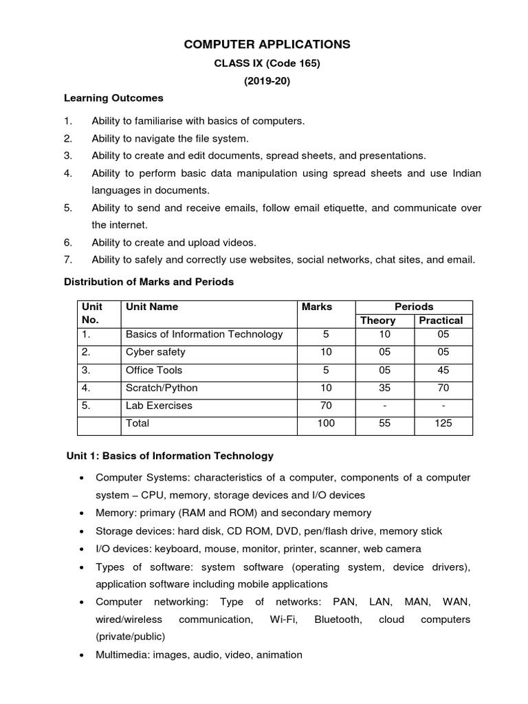 Computer - Applications - IX - X Only PDF | PDF | Html Element | World ...