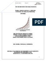 Determinación límites Aterberg suelo