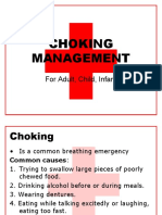Choking Management: For Adult, Child, Infant