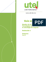 Tecnologias de Informacion Estrategia Negocio Semanas 1 y 2 P 18 AB I