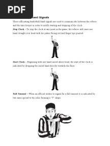 Basketball and Volleyball Hand Gestures