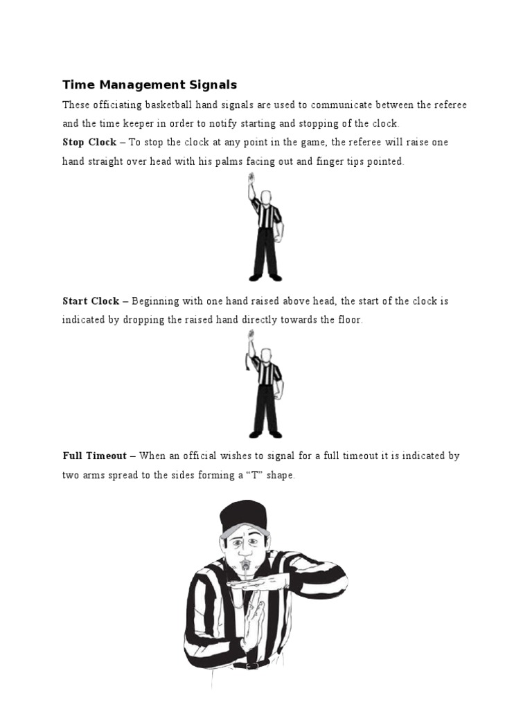 Basketball and Volleyball Hand Gestures | PDF | Hand | Arm