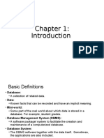 Database Fundamentals Chapter 1 Introduction