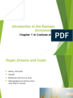 1 Introduction To The Business Environment