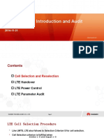 LTE - Paramter Introduction and Audit