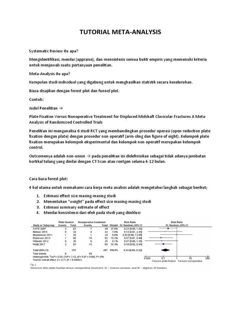 Cara Membaca Forest dan Funnel Plot | PDF